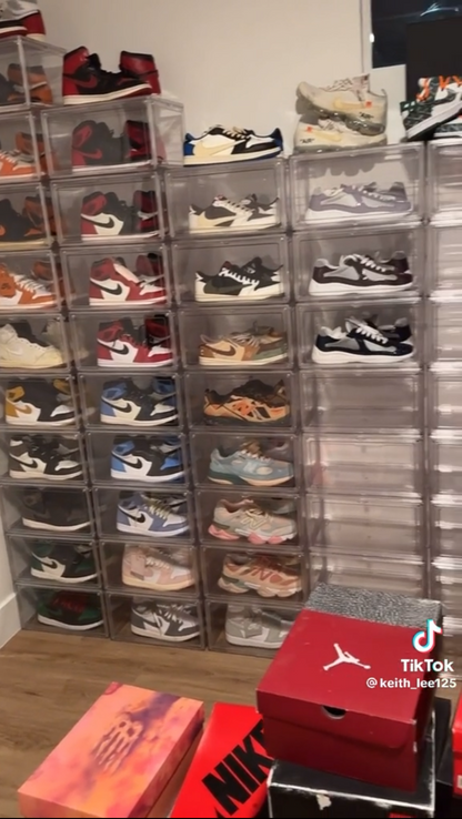 Clear Shoe Boxes 2.0 | 420 Pack - Two-Door Drop Front Box (PRE ORDER)