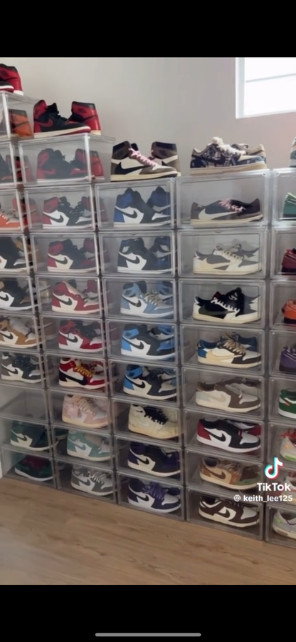 Clear Shoe Boxes 2.0 | 12 Pack - Two-Door Drop Front Box (PRE ORDER) [1 FREE Bigger Box Included]